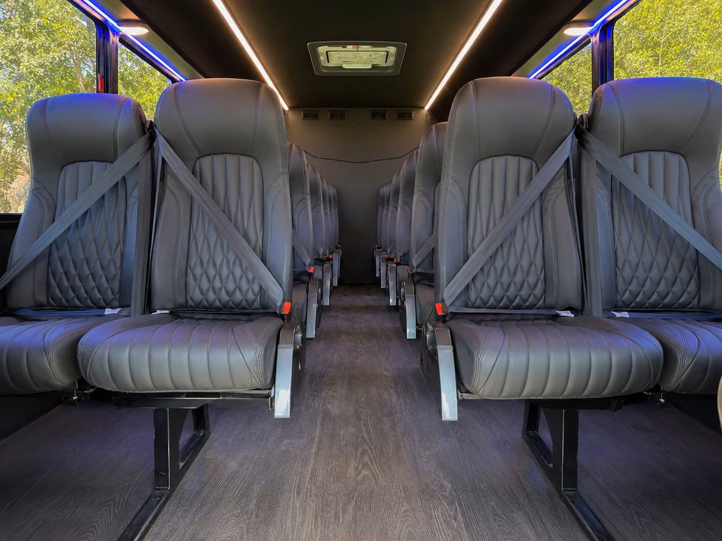 20 passenger minibus interior