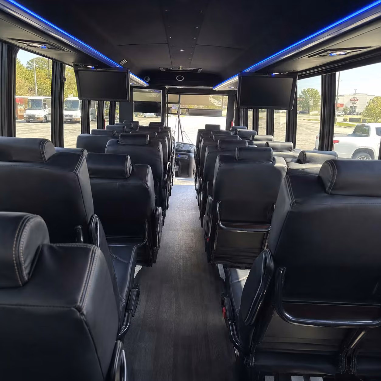 28 passenger minibus interior
