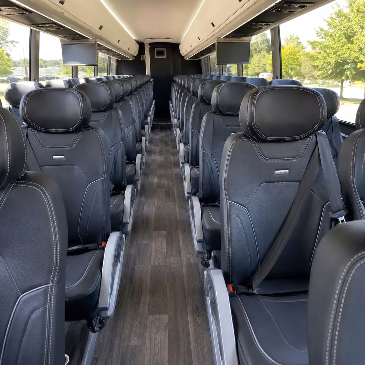 jersey city charter bus interior