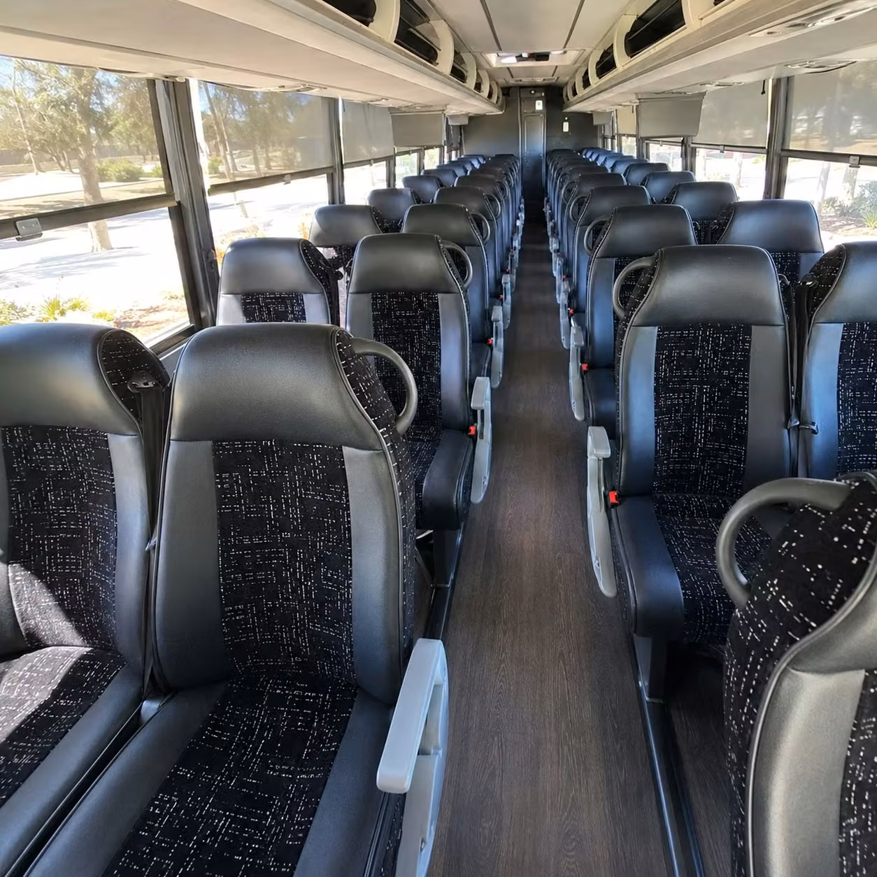 jersey city charter bus rental interior