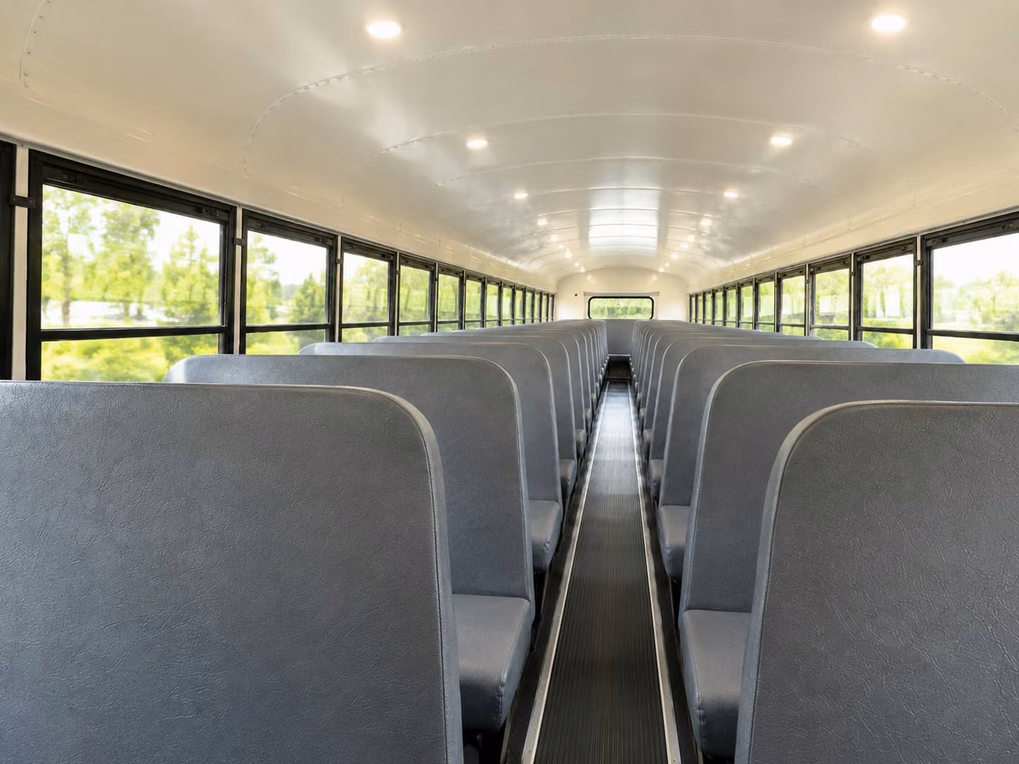 school bus inside