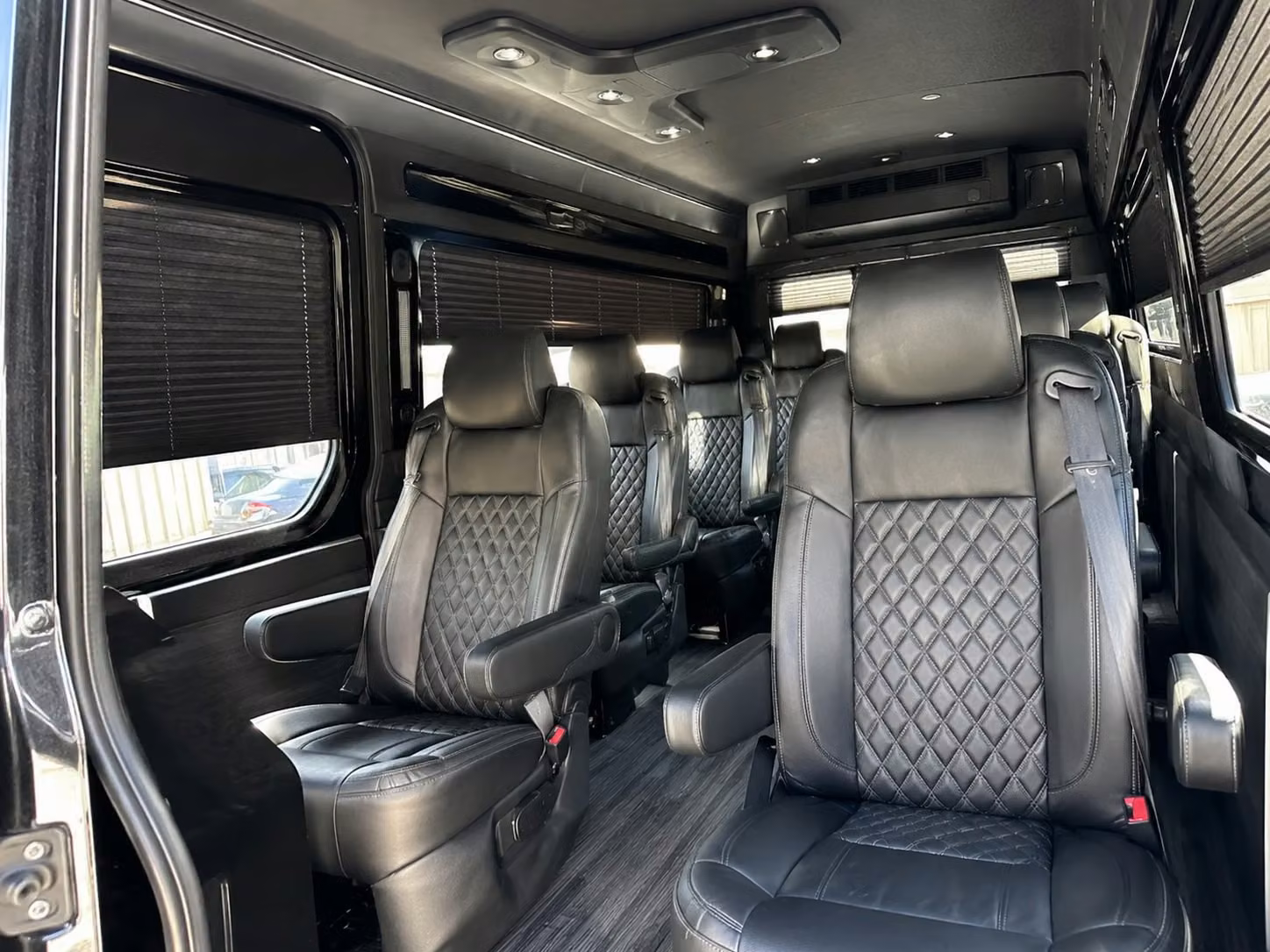sprinter van with driver inside